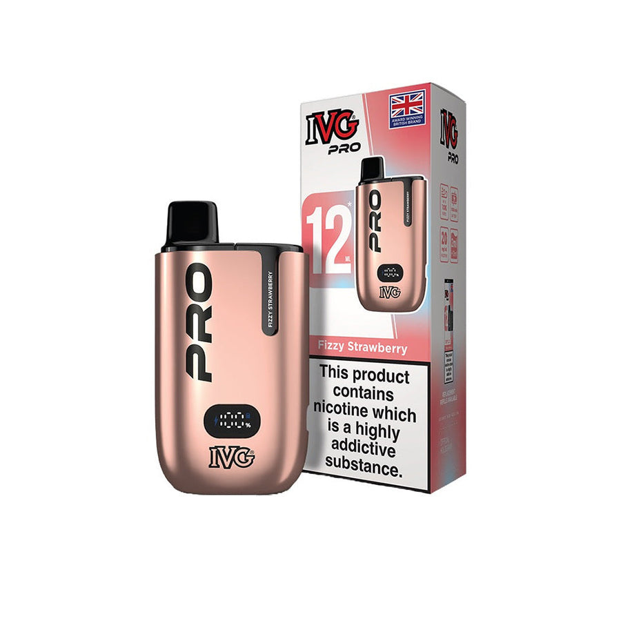 IVG Pro 12 Fizzy Strawberry prefilled pod vape kit