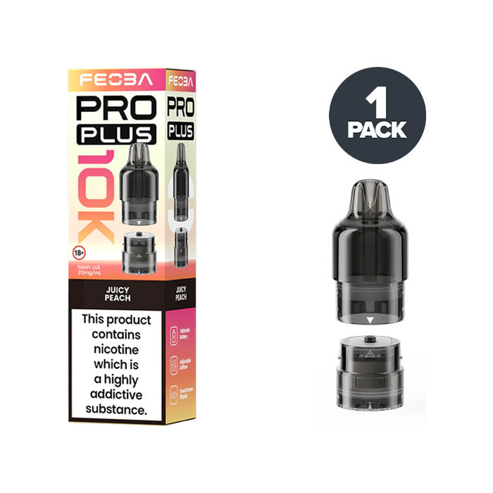 Feoba Pro Plus 10K Juicy Peach prefilled pod vape kit
