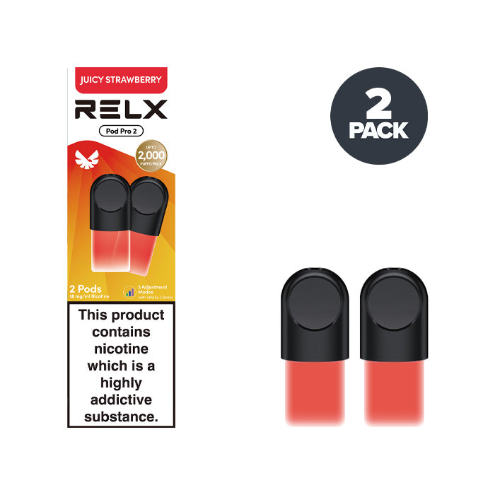 RELX Pods Juicy Strawberry Pro prefilled pod vape kit