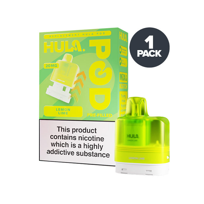 Hula Pods Lemon Lime prefilled pod vape kit