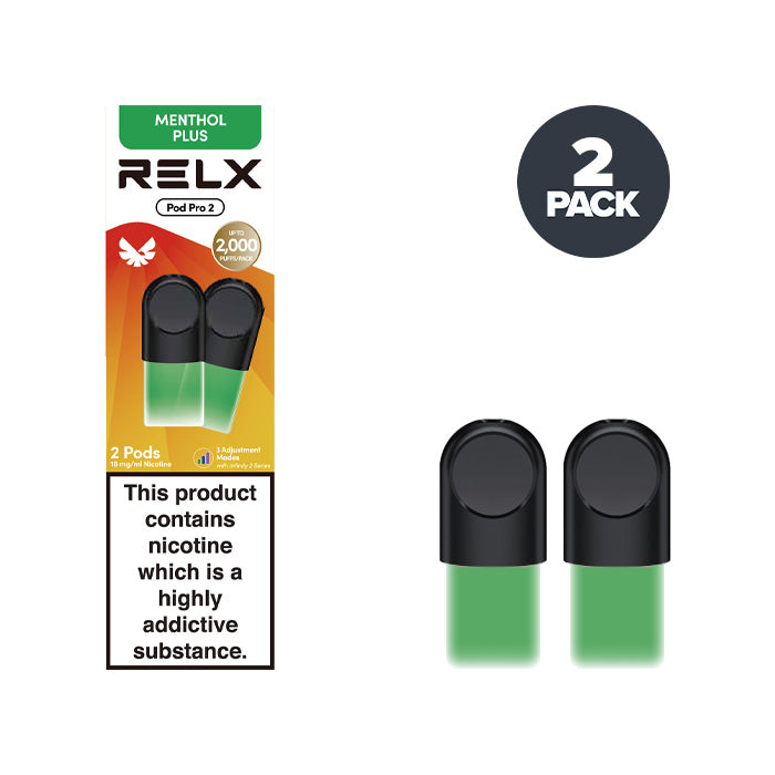 RELX Pods Menthol Plus Pro prefilled pod vape kit