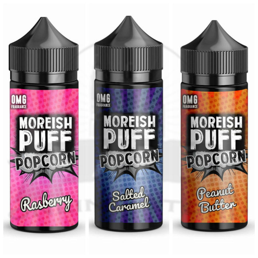 Moreish 100ml Shortfill Popcorn Range shortfill e-liquid