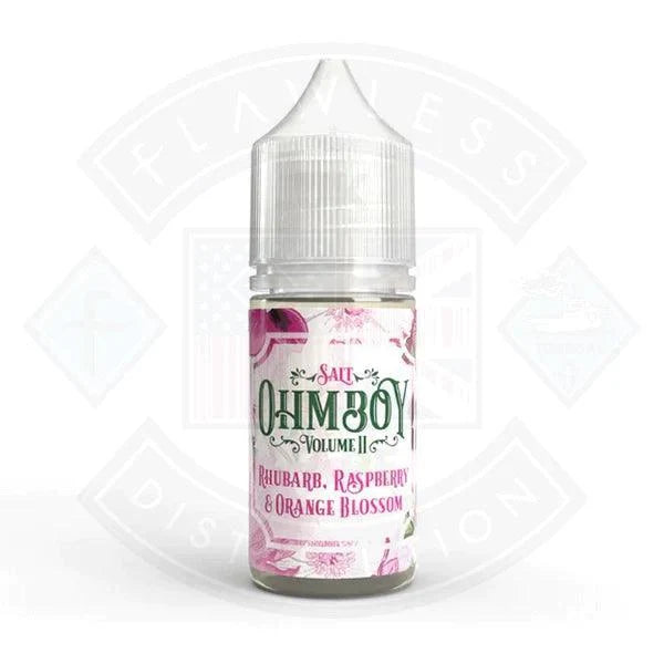 Ohm Boy Volume II Rhubarb Raspberry Orange Blossom nic salt e-liquid