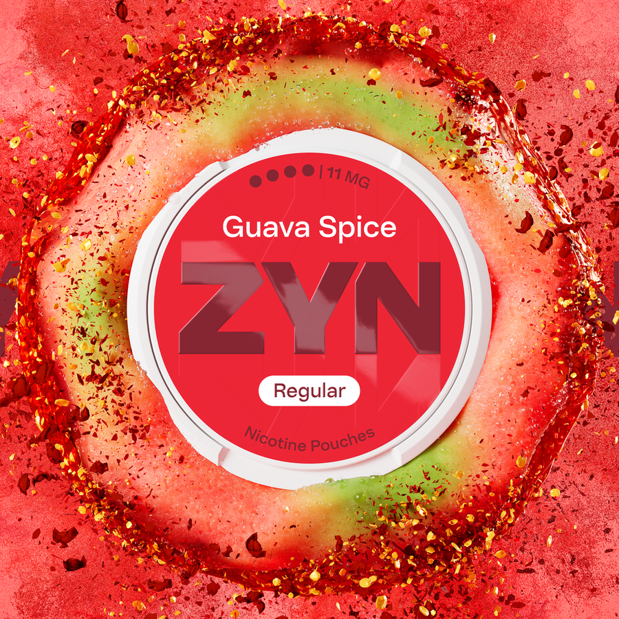 ZYN Guava Spice nicotine pouches 11mg can, official ZYN UK product image