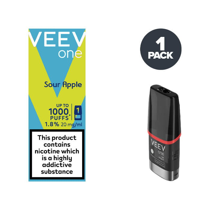 VEEV One Sour Apple Single prefilled pod vape kit