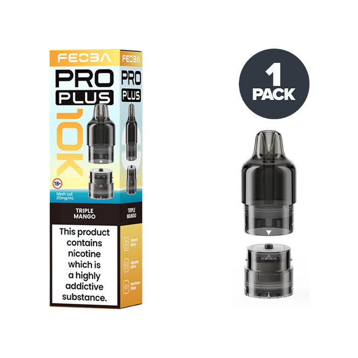 Feoba Pro Plus 10K Triple Mango prefilled pod vape kit
