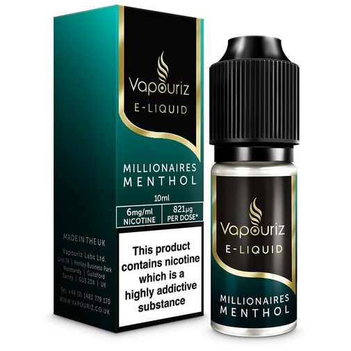 Vapouriz Nic Salt Millionaires Menthol nic salt e-liquid