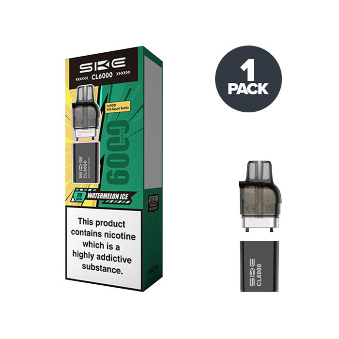 SKE Crystal CL6000 Watermelon Ice prefilled pod vape kit