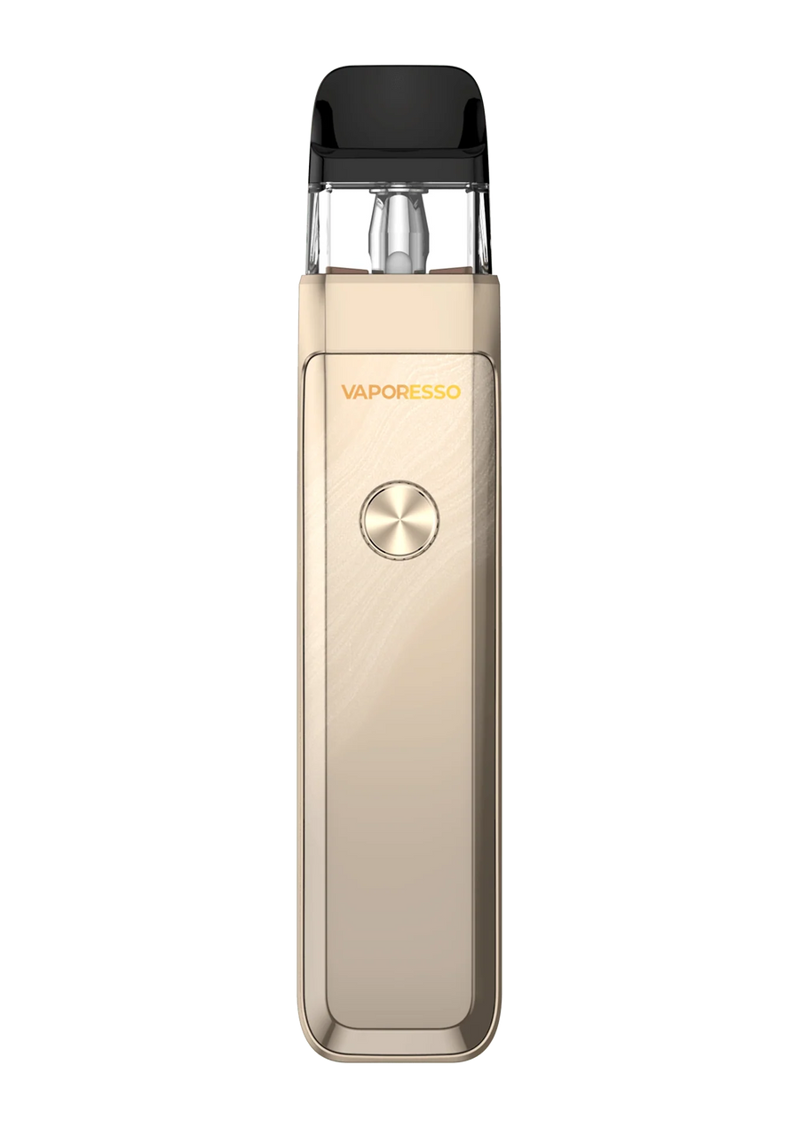 Vaporesso XROS Pro 2 refillable pod vape kit in gold with COREX 3.0 pod fitted